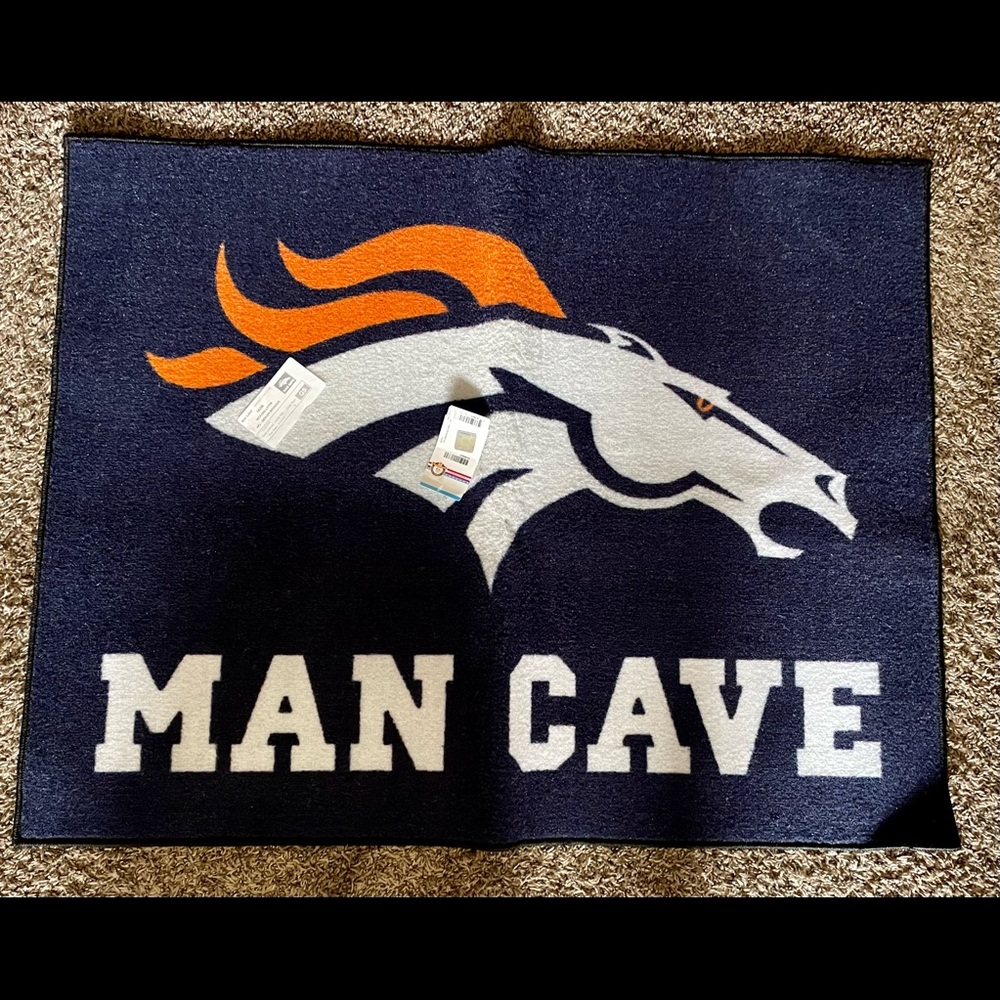 Denver Broncos Man Cave Rug
